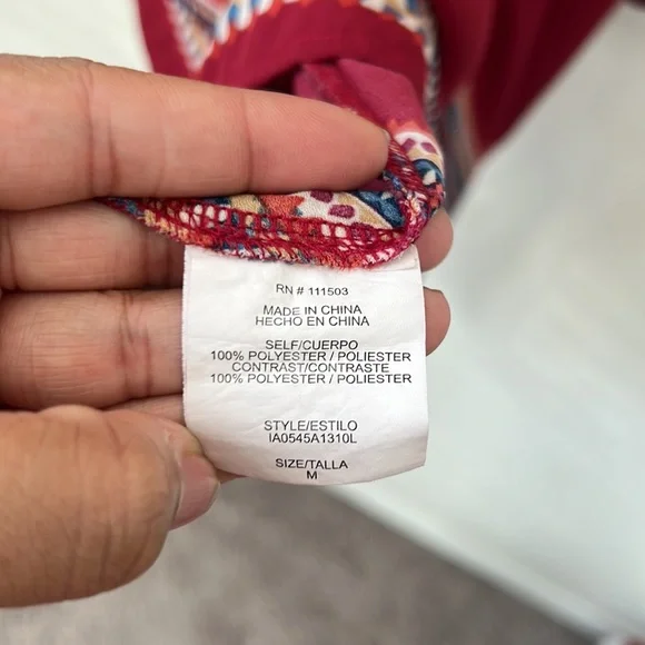 Lily White Burgundy Handkerchief Dress - Picture 3 of 5